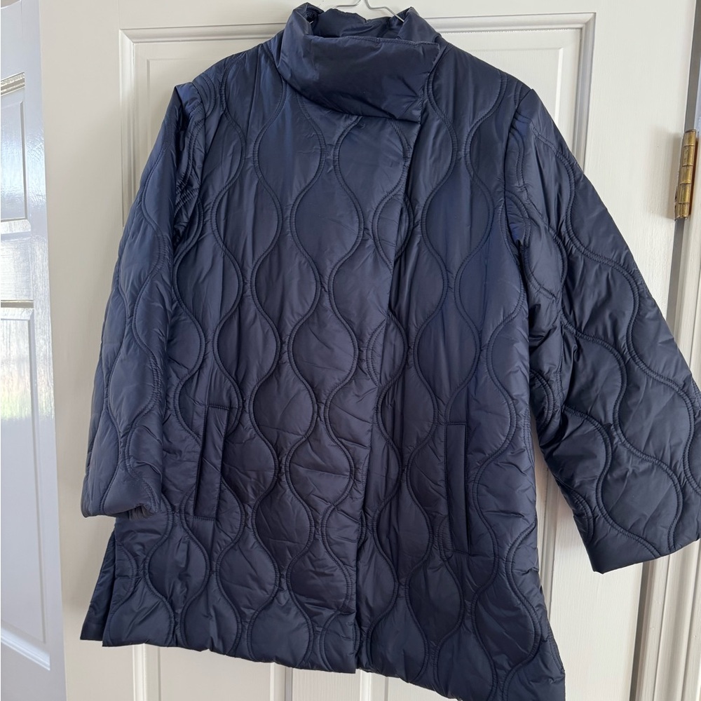 J Mclaughlin Women's Navy Quilted Jacket